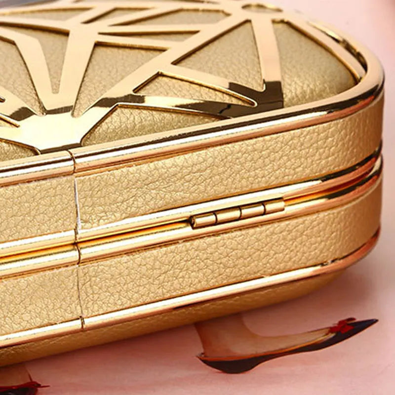 Bolsa Dourada de Luxe Prestige