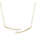 Colar Zircônia Cúbica Detalhes em Moda Minimalista Elegante