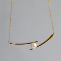 Colar Zircônia Cúbica Detalhes em Moda Minimalista Elegante