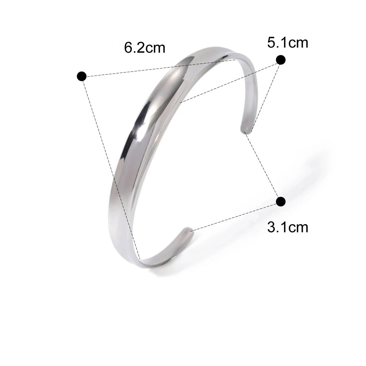 Pulseria Aço Inoxidável Ouro PVD 18K Detalhes em Minimalista
