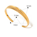 Pulseria Aço Inoxidável Ouro PVD 18K Detalhes em Minimalista